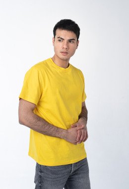 Лимонная мужская футболка