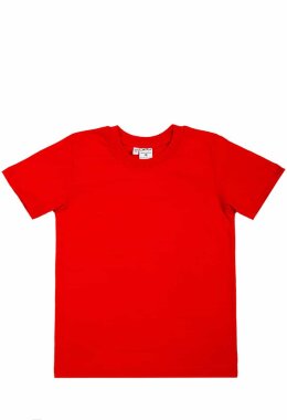 Красная детская футболка